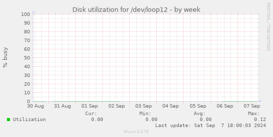 Disk utilization for /dev/loop12