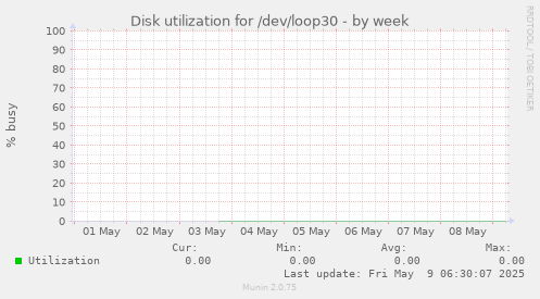 Disk utilization for /dev/loop30
