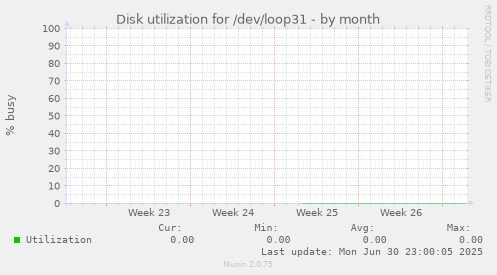 Disk utilization for /dev/loop31